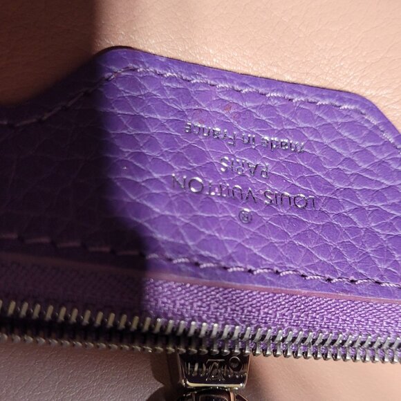 Louis Vuitton Purple Taurillon Leather Capucines MM - Picture 15 of 15